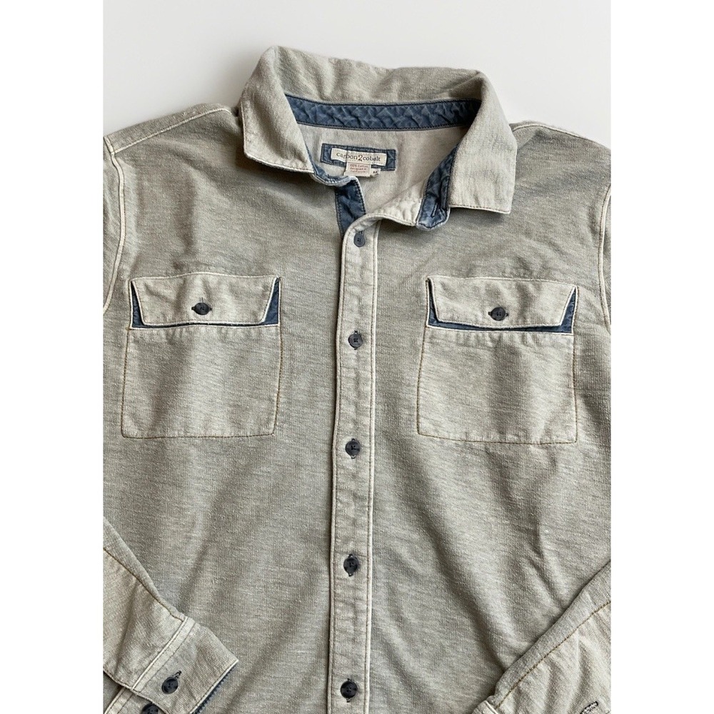 Carbon 2 Cobalt‎ Shirt men’s Size Medium  Gorpcore Button Front